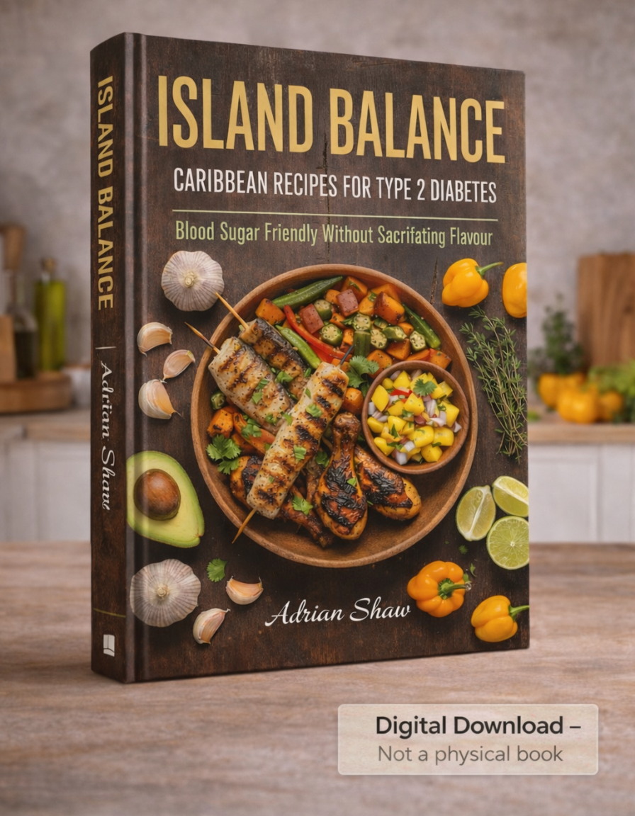 Island Balance: The Caribbean Type 2 Diabetes Cookbook (40 Low-GI Recipes, Full Nutrition Included)